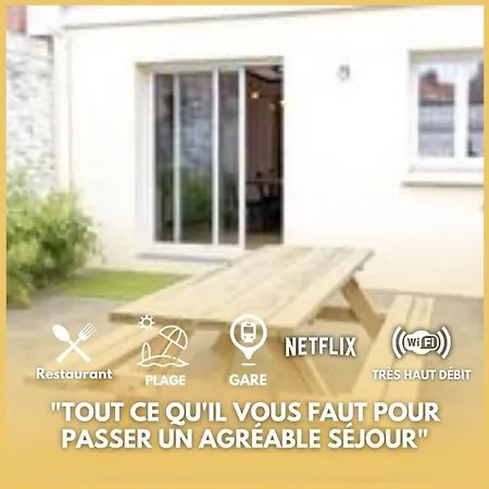 Grand De Charme-calais Nord-cour-plage Apartamento